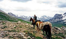 Back Country over night pack trips into the BC Rockies with Bear Corner Bed and Nale